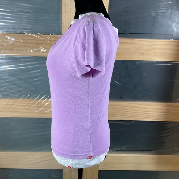 Esprit Double V-Neck Tops- Lilac & White Vintage Set - Picture 2 of 11